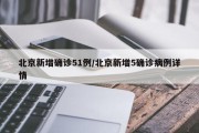 北京新增确诊51例/北京新增5确诊病例详情